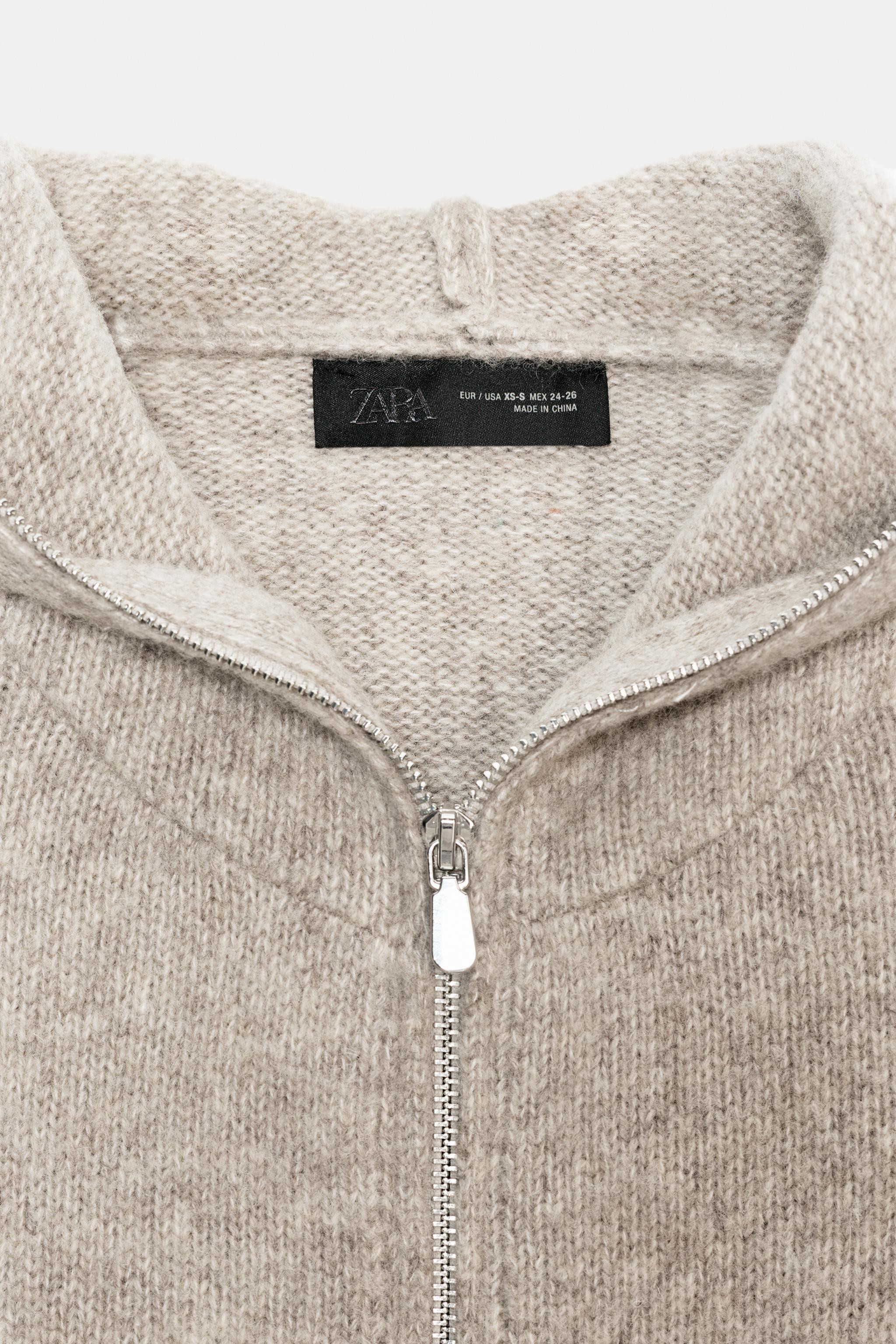 WOOL HOODIE | Zara UK