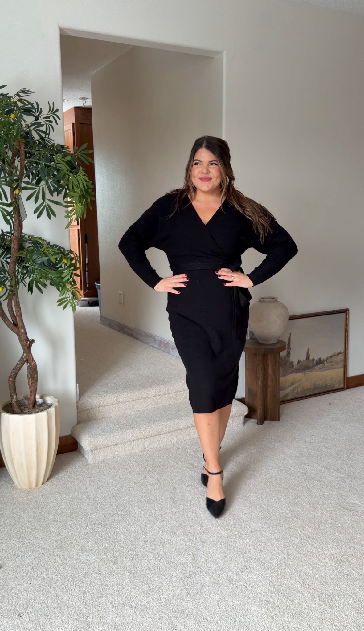 Wearing size XL in this wrap sweater dress. This would be perfect for maternity or pregnancy too. 

Arm & tummy coverage holiday dresses from Amazon for my midsize besties PART ✌🏼

Which is most your vibe??

More ideas on LTK and my Holiday Dress list on storefront!

Save for #thicktummyapproved Christmas and
Holiday outfit inspo


#LTKGiftGuide #LTKMidsize #LTKHoliday