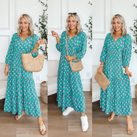 Amazon maxi dress styled 3 ways! Perfect for date night and vacation // wearing my tts s 


Date night, summer outfit, sandals 

#LTKStyleTip #LTKSeasonal