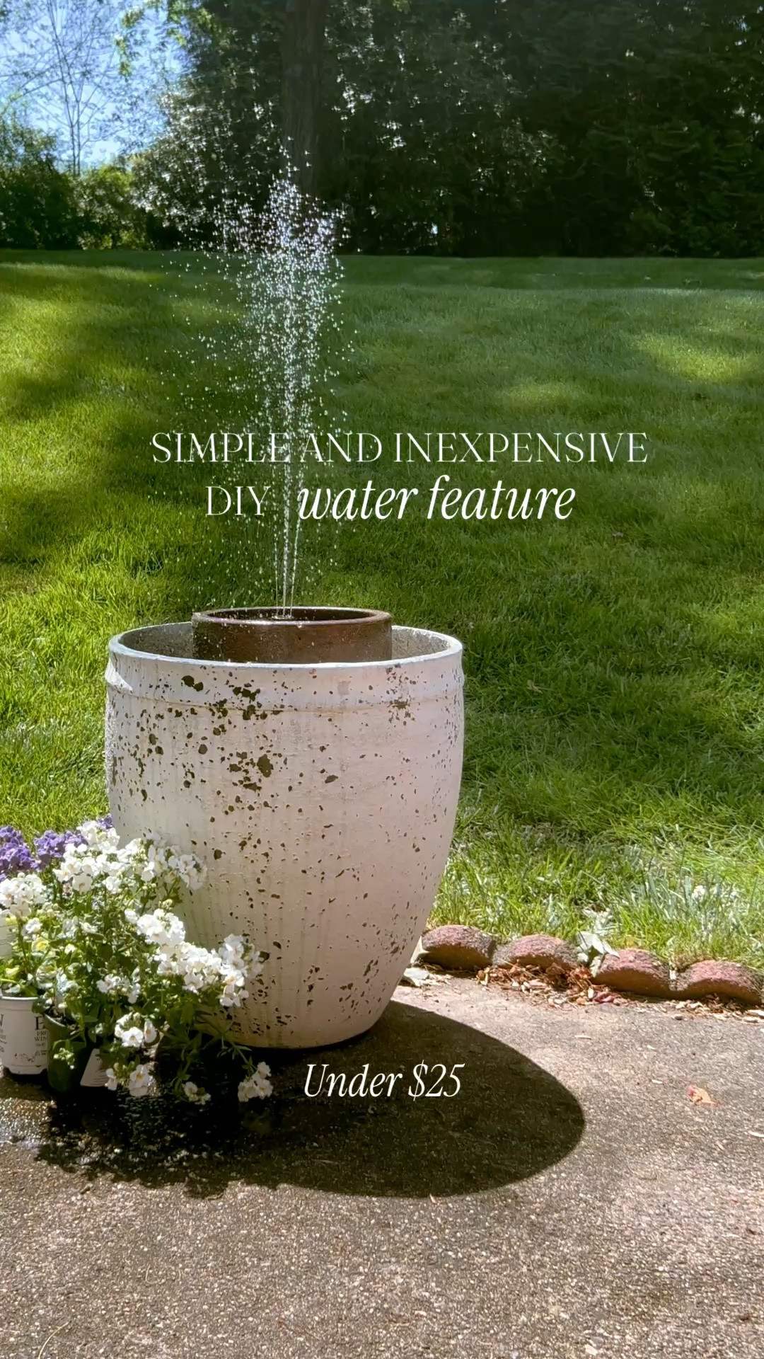 Amazon solar fountain that I turned into a cute little bubble fountain for my potted garden patio! I used a 4.5” pot underneath a new 12” or so shallow pot. DIY, garden DIY, cottage garden, DIY water fountain, DIY garden water feature, garden water feature, bubbling garden fountain, patio goals, Amazon home and garden, Amazon home

#LTKHome #LTKSaleAlert #LTKvlog