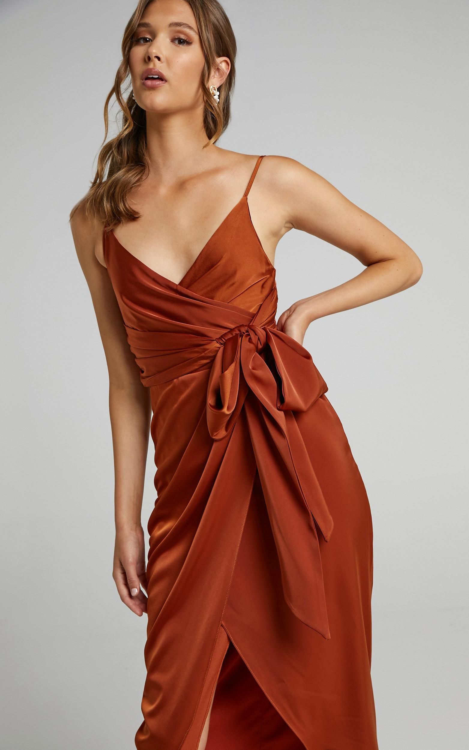 How Will I Know Dress in Copper | Showpo - deactived