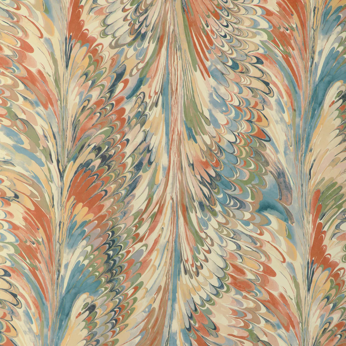 Lee Jofa Taplow Paper Clay/Blue Wallpaper | DecoratorsBest