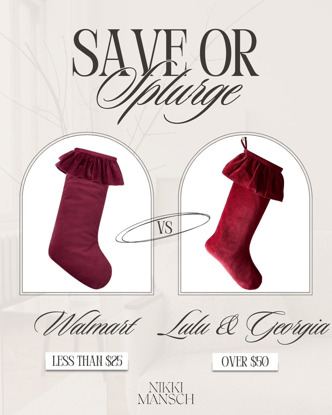 Save Or Splurge Home Furniture 🪴

save or splurge // save vs splurge // look for less // designer looks for less // home furniture // home decor // home decor living room // affordable home decor // amazon finds // amazon home finds // amazon home decor // amazon home // christmas stocking // amazon christmas decoration // amazon christmas // amazon christmas tree // christmas decor // christmas decoration

#LTKHome #LTKFindsUnder50 #LTKHoliday