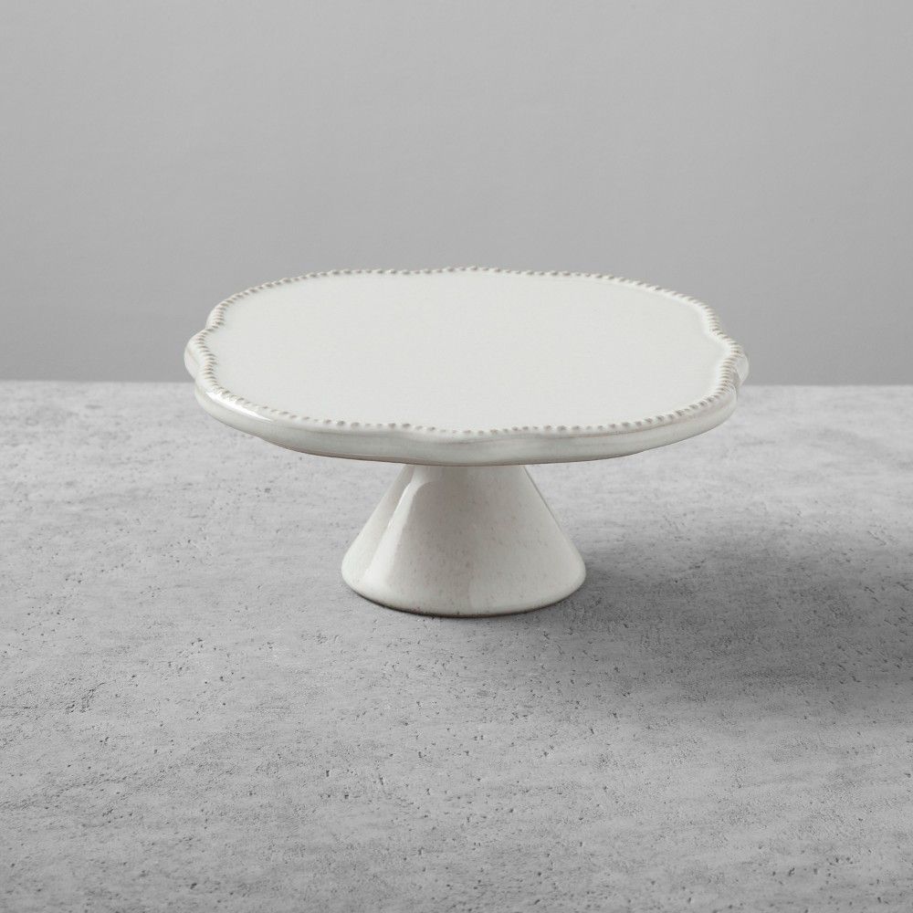 Stoneware Cake Stand Small Cream - Hearth & Hand with Magnolia | Target