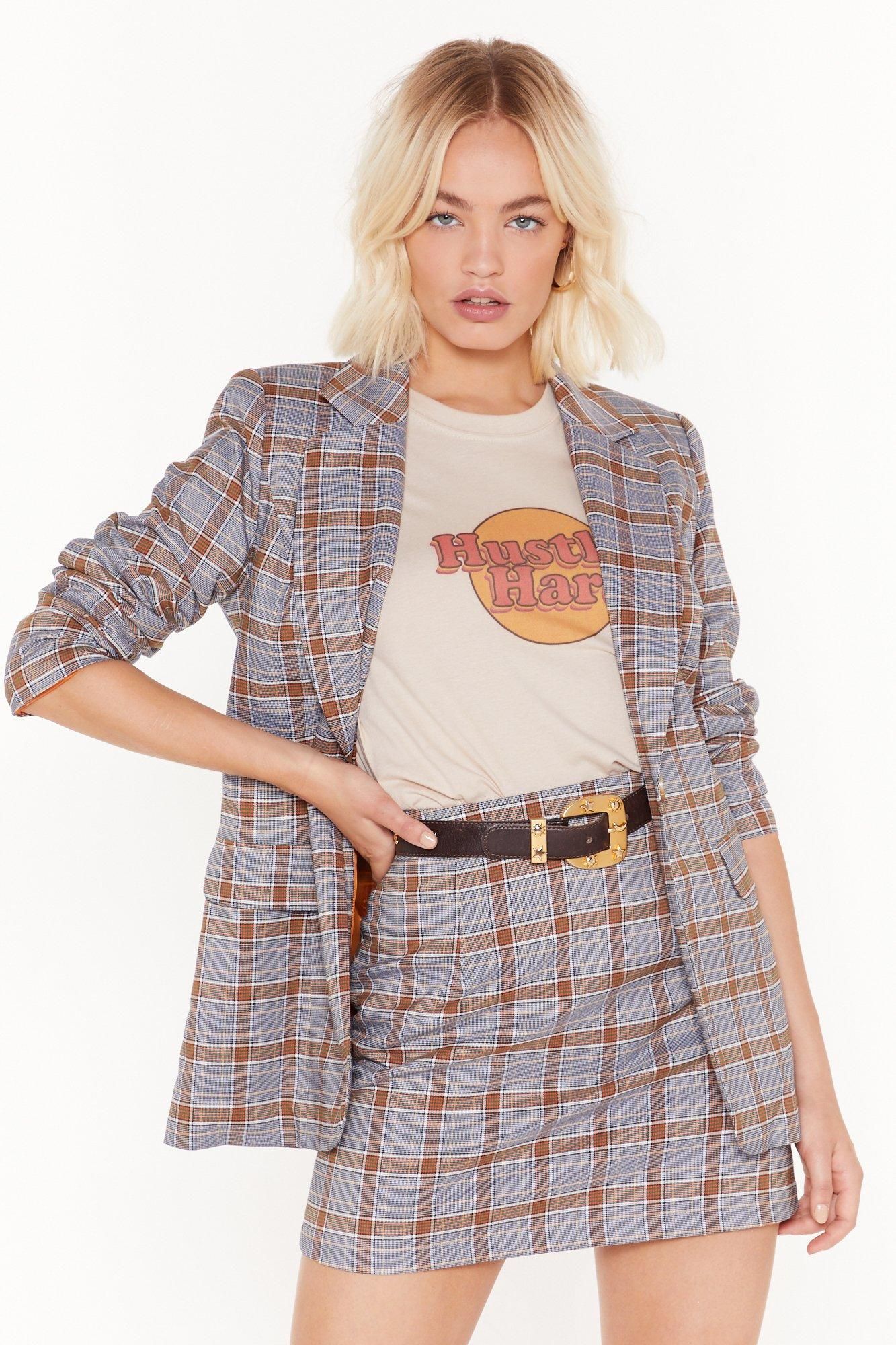 Cashin' in Those Checks Relaxed Blazer | NastyGal (US & CA)