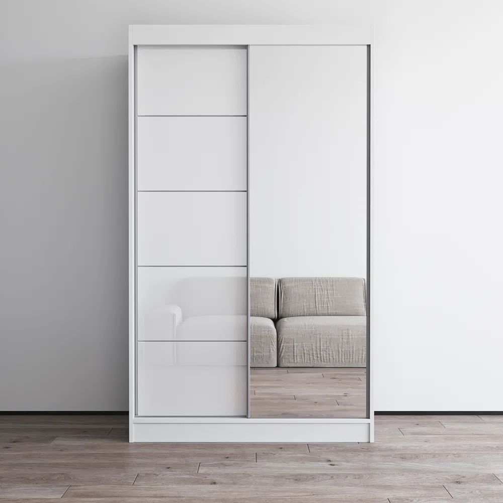 Rushawn Modern High Gloss Armoire | Wayfair North America