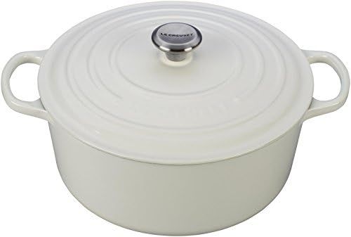 Le Creuset Enameled Cast Iron Signature Round Dutch Oven, 9 qt., White | Amazon (US)