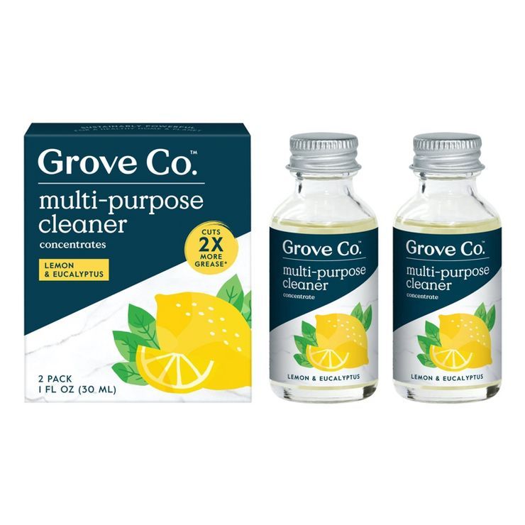 Grove Co. Multi-Purpose Cleaner Concentrate - Lemon - 1 fl oz/2pk | Target