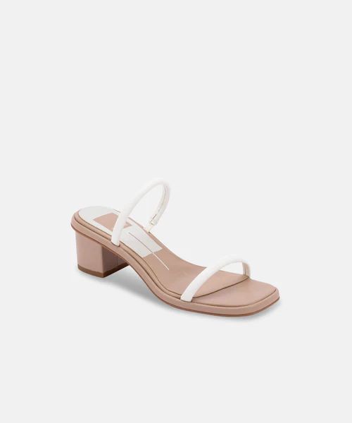 RIYA SANDALS IN WHITE STELLA | DolceVita.com