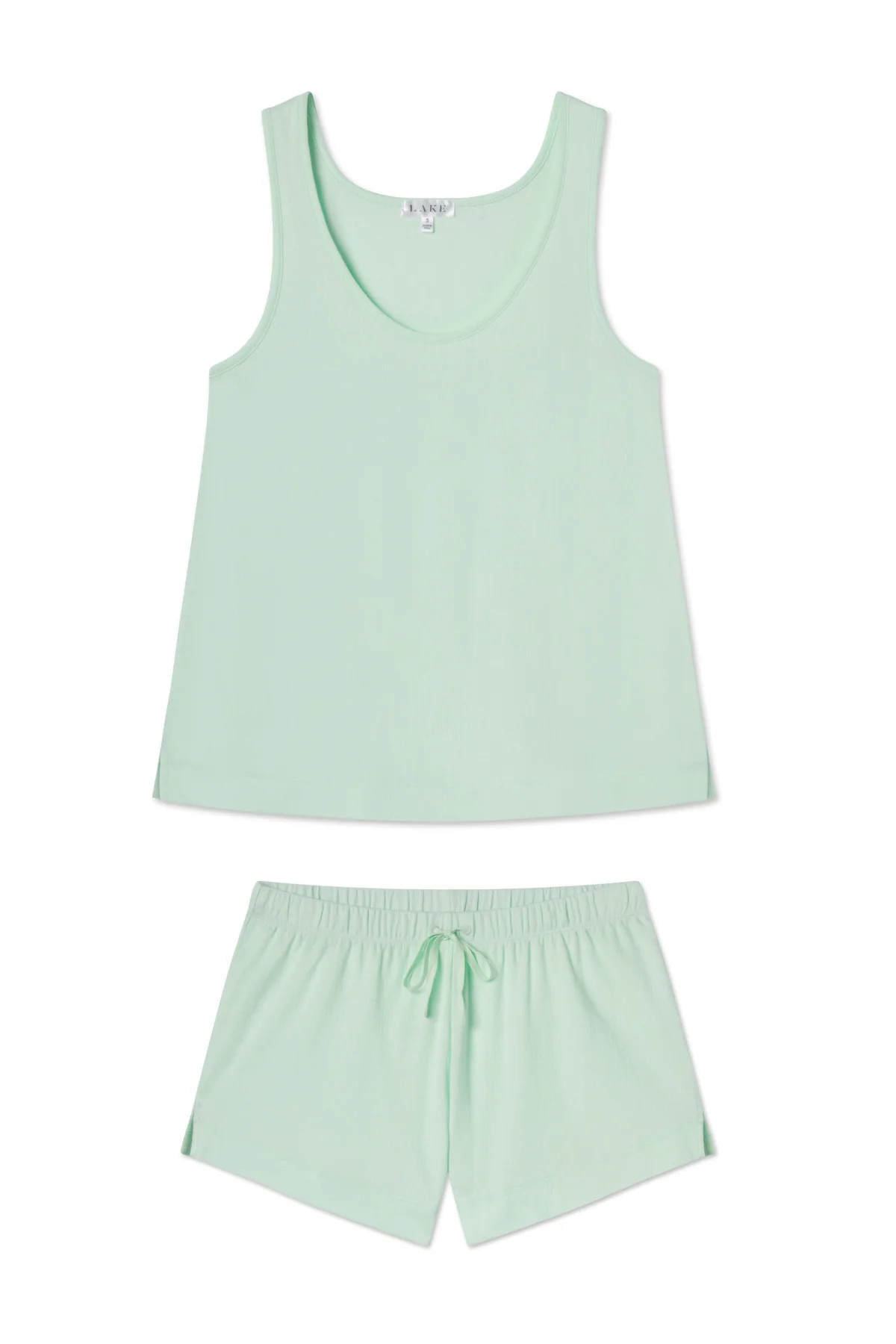 Pointelle Pajama Shorts Set in Honeydew | Lake Pajamas