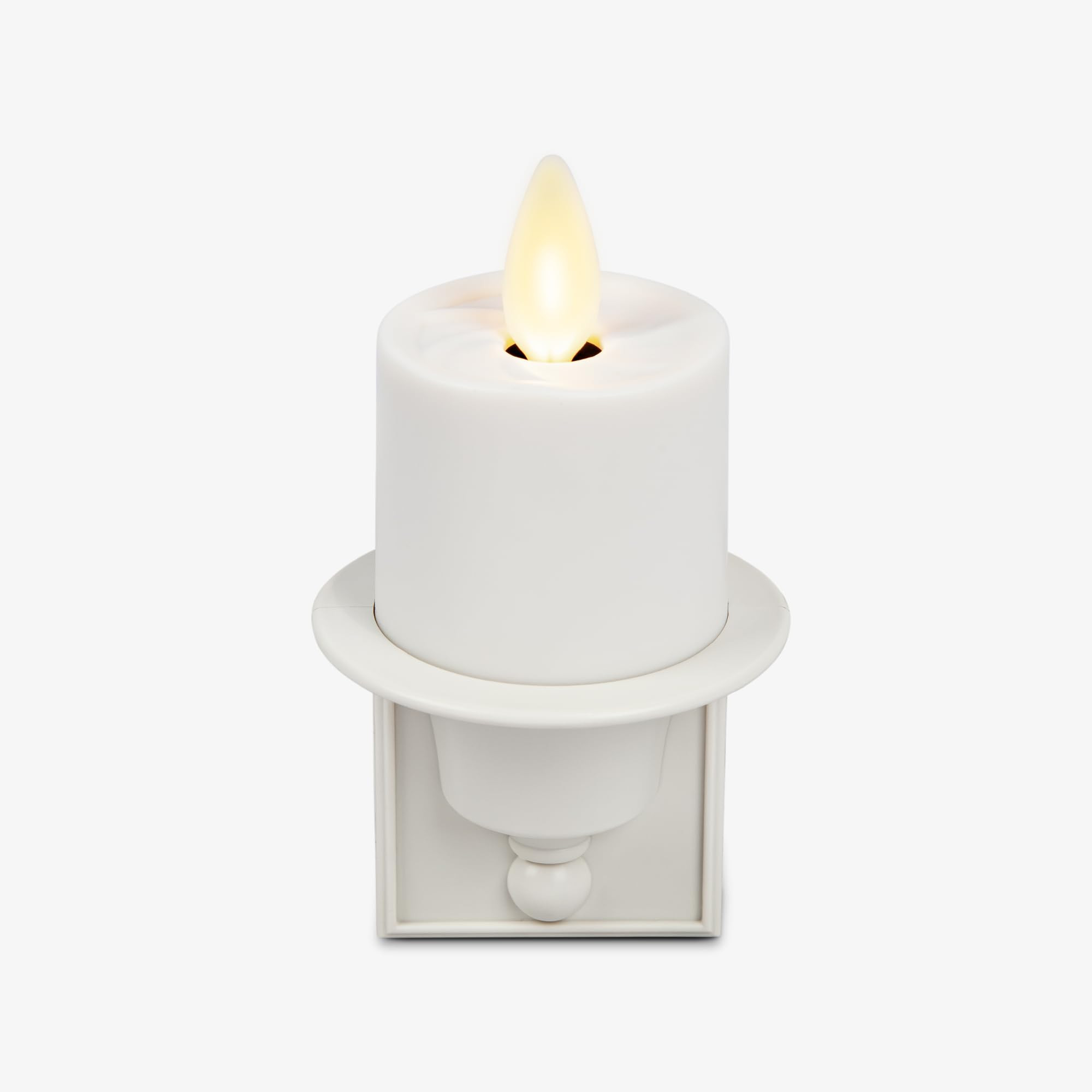 Luminara Flameless Candle Nightlight w/Dusk to Dawn Light Dark Auto Sensor, White Wall Plug Indoo... | Amazon (US)