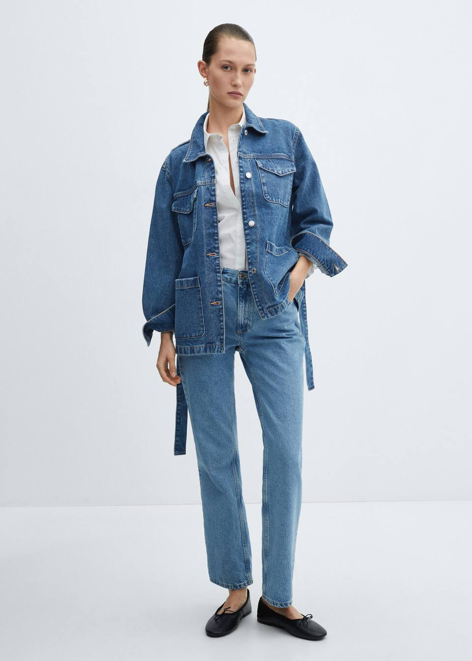 Search: Denim jacket belt (1) | Mango United Kingdom | MANGO (UK)