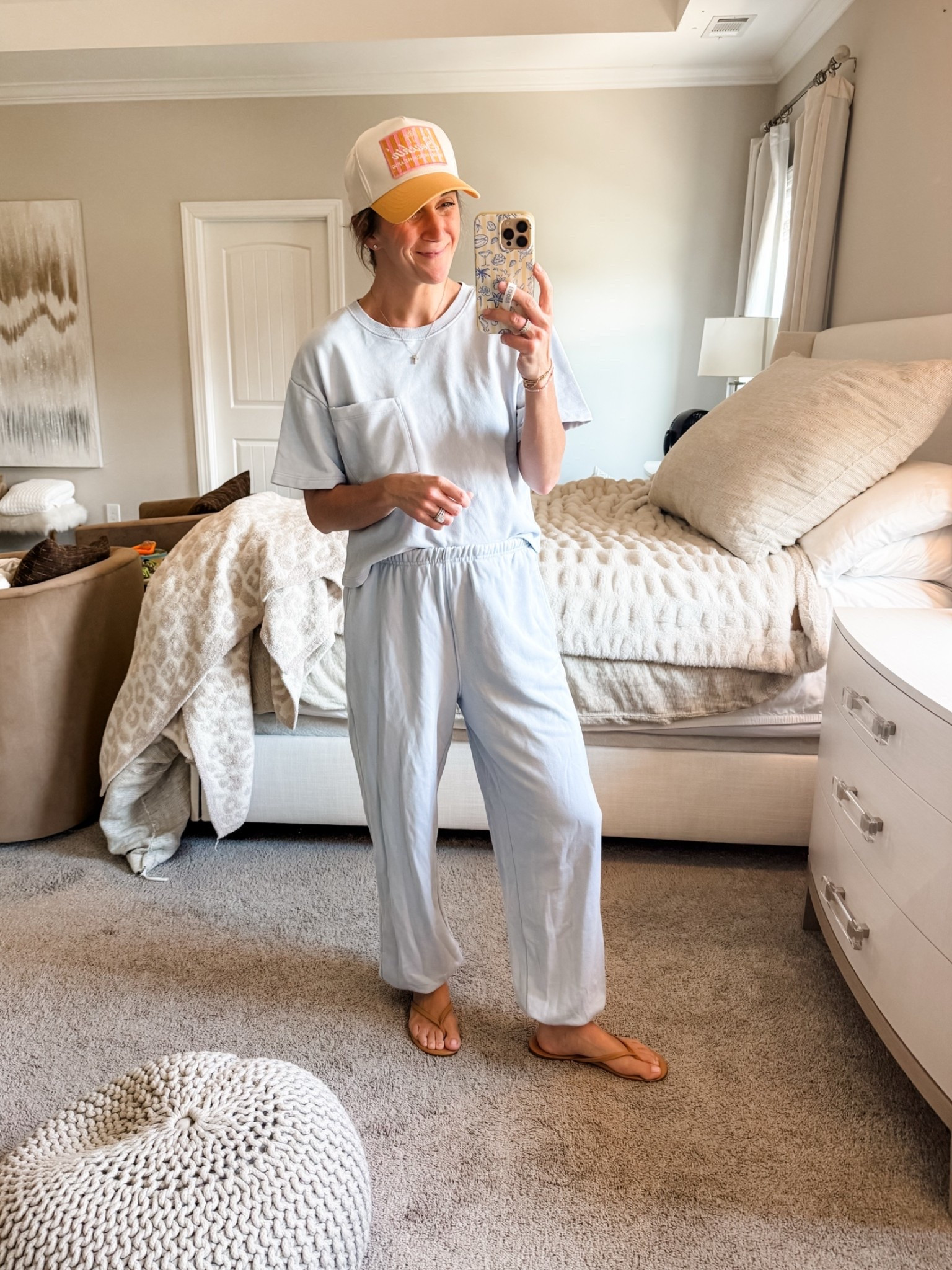 This set is SO cozy! Sold separately from Target. Wearing a small in both. Top is boxy cropped fit but still good coverage. Bottoms are slouchy, balloon, oversized fit with cinched, ankles, pockets, and an elastic waist. Comes in 3 colors

flip flops are Amazon!
Cross necklace, hat, loopy linked too!

Loopy is 10% off code: watsonansley10

Set | top | tee | cropped | boxy | pants | joggers | flip flops | hat | loopy | phone case | oversized | target | fall | comfy | cozy | weekend | travel | amazon | cross necklace | mom life

#LTKmomlife #LTKActive #LTKTravel