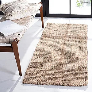 SAFAVIEH Area Rug 2x3 - Natural Fiber Collection - Natural Brown, Handmade Jute, Farmhouse Style,... | Amazon (US)