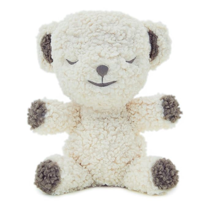 SNOObear White Noise Machine - Cry-Activated Plush Baby Sleep Soother - Cream Woolly | Amazon (US)