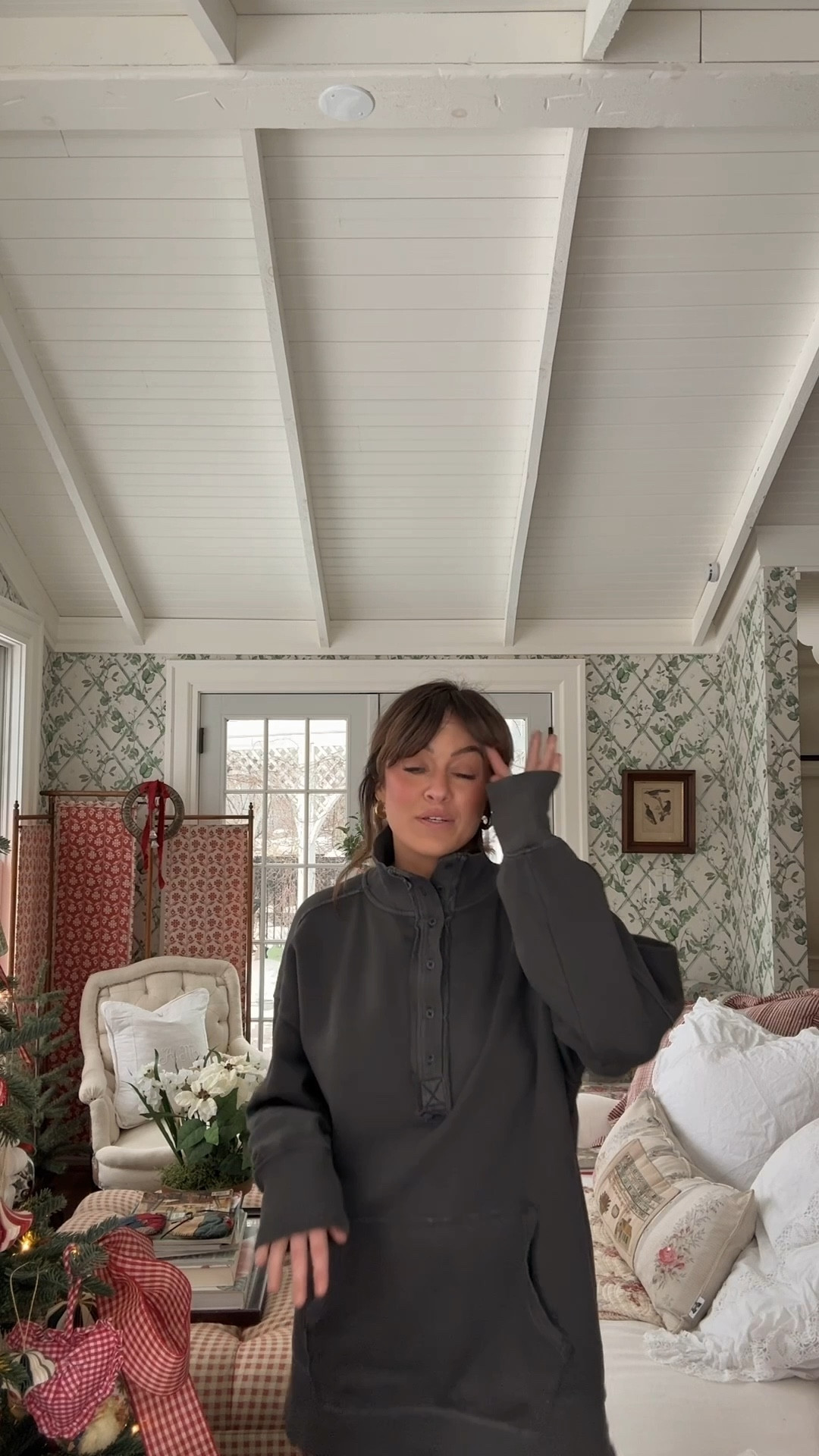 Cozy ootd - these slippers are target and I don’t see them available any more. 

#LTKootd #LTKmomlife #LTKFindsUnder50