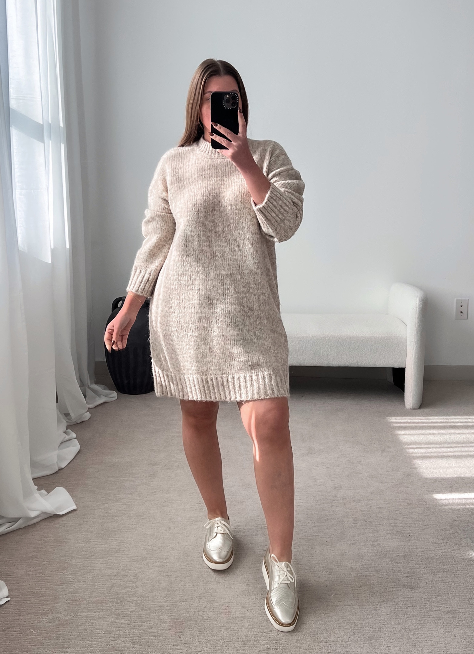 Sweater dress runs TTS

@nordstrom



#LTKfindsunder100 #LTKshoecrush #LTKworkwear