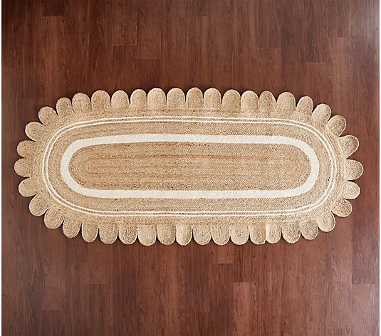 Cozy Cottage by Liz Marie 3' x 7' Scalloped Edge Runner - QVC.com | QVC