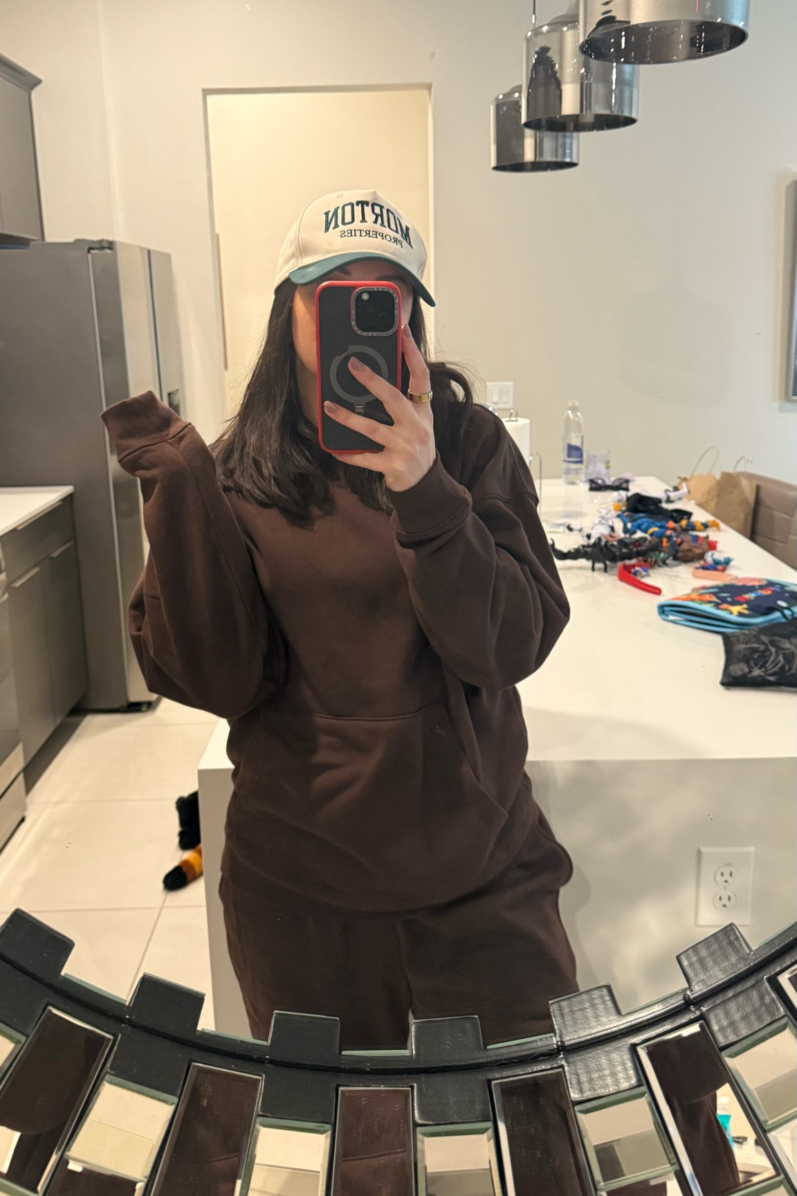 Travel outfit. Brown sweatpants. Brown sweatshirt. Athleisure. Walmart find. 

#LTKFindsUnder50 #LTKTravel #LTKFindsUnder100