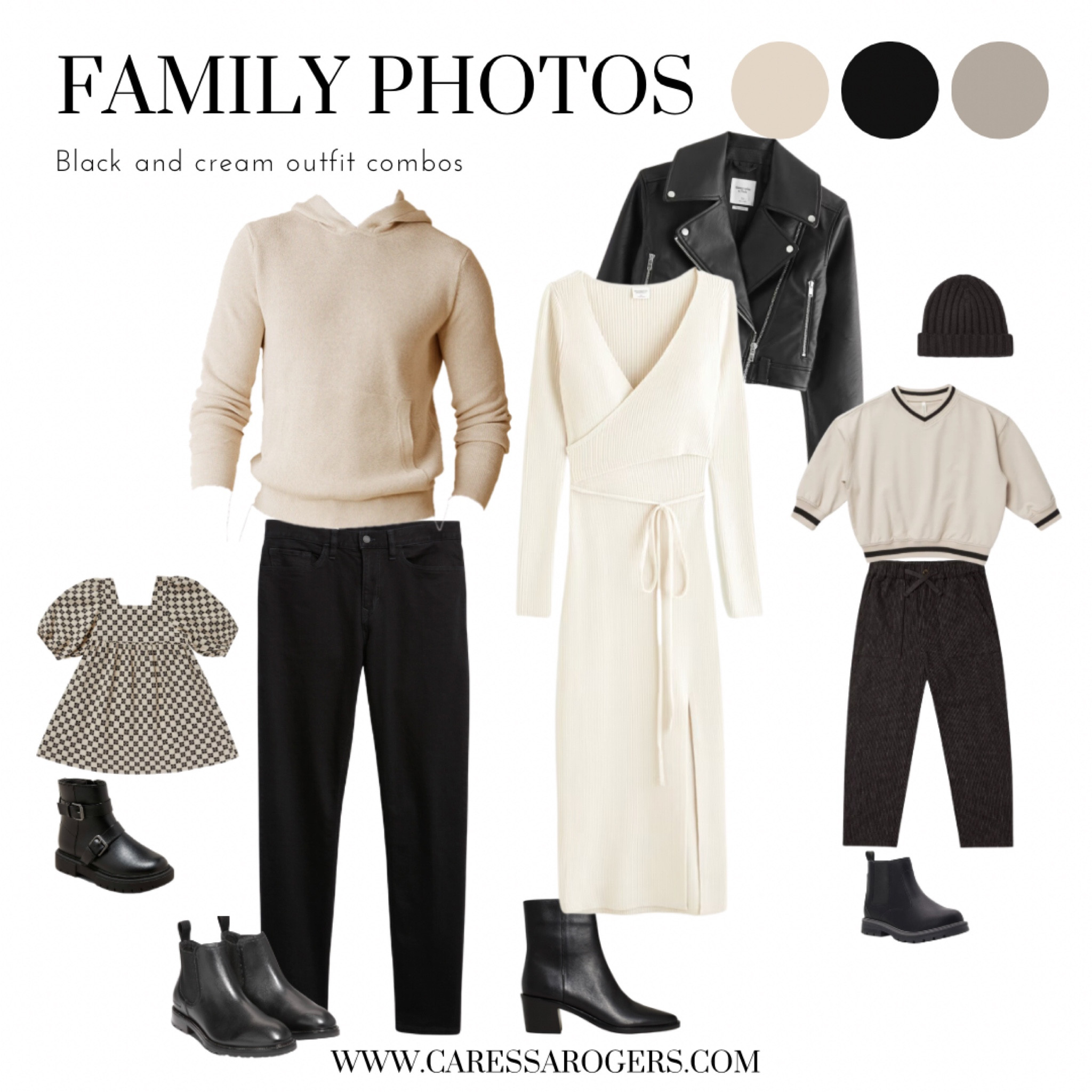 Elevate your fall family photo outfits in this hip take on a classic black and cream color scheme. 

#LTKSeasonal #LTKfamily #LTKstyletip