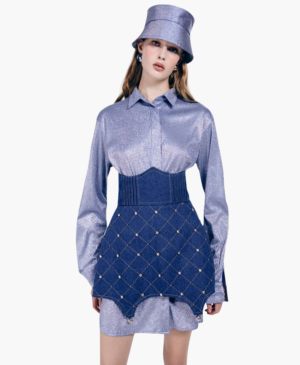Denim Corset Skirt | Seezona
