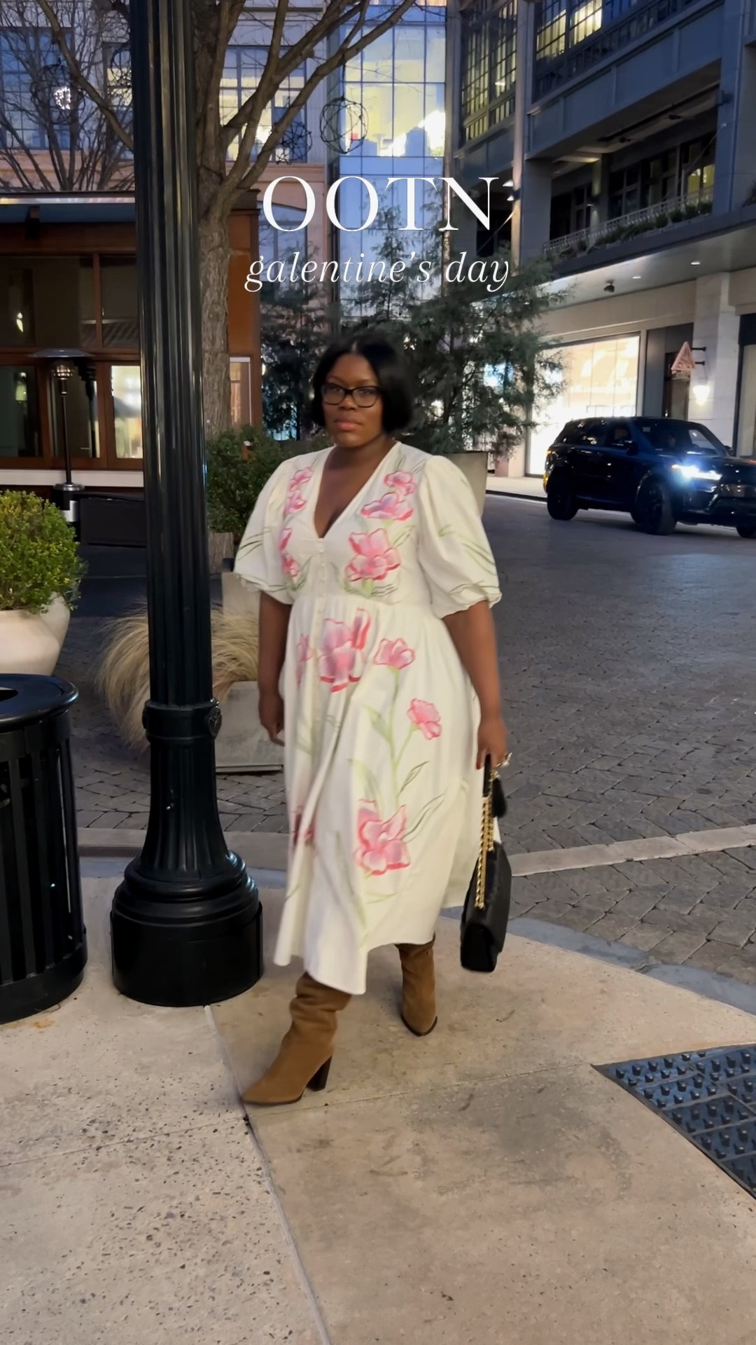 Ok, so I know it’s winter and all but, today, it was beautifully sunny and 63°, here in Atlanta, and that was all the excuse I needed to wear a spring look! 

Each year on #valentinesday, @keyondralockett and I have a cute #galentinesday dinner, at a nice restaurant. Now we’re no strangers to treating ourselves, but we love celebrating holidays and make it a point to do so, with this particular day, while in our waiting season. 

Tonight, I wanted to look and feel super feminine and nothing screams soft like a voluminous, floral dress! 🌸

#ootd deets
Dress @asos (old) size US 14
Boots @zara (old) 

I am 5’9”, size 16/18 (mostly)

#LTKstyletip #LTKmidsize #LTKbeauty