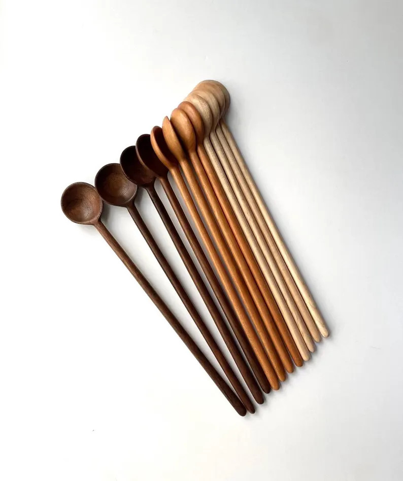 Summer Long Mixing Spoon, Drink Stirrer, Coffee Spoon, Cocktail Spoon, Bar Utensils, Gifts Under ... | Etsy (US)