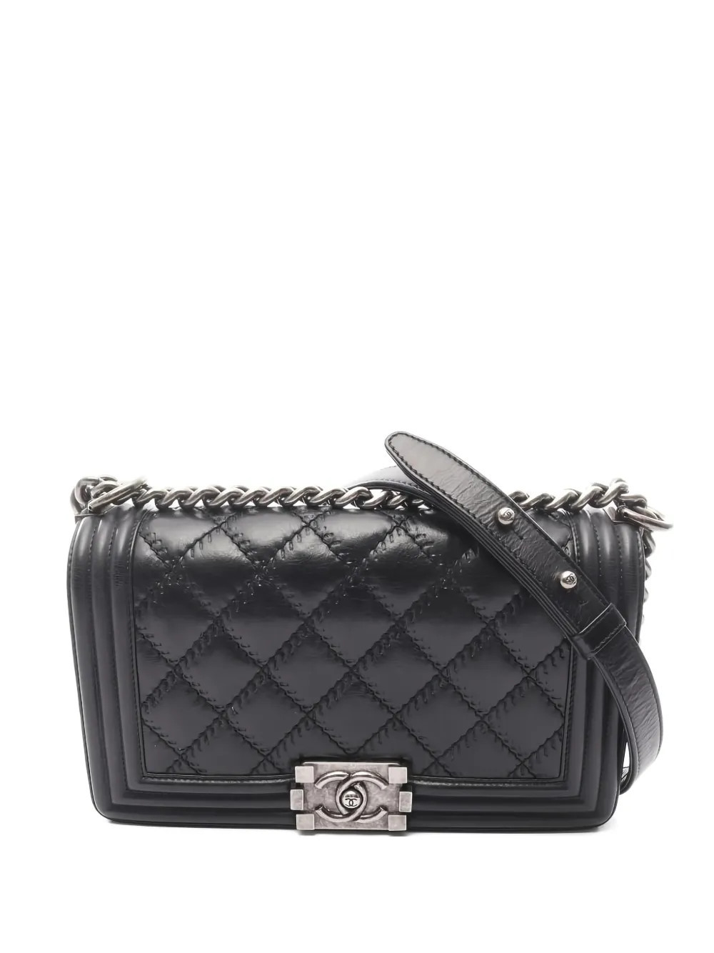 CHANEL Pre-Owned chain-strap shoulder bag - Black | Farfetch Global