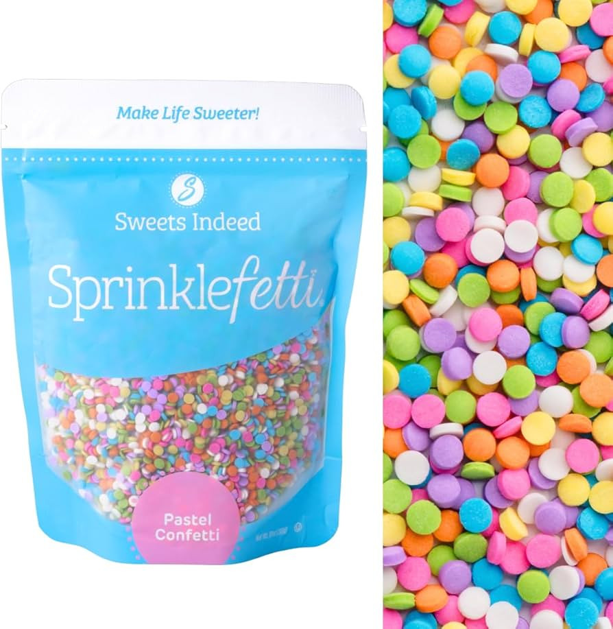 Sweets Indeed, Pastel Bulk Sprinkles, Edible Sprinkle Mix, Confetti Quin, Perfect for Cake Decora... | Amazon (US)