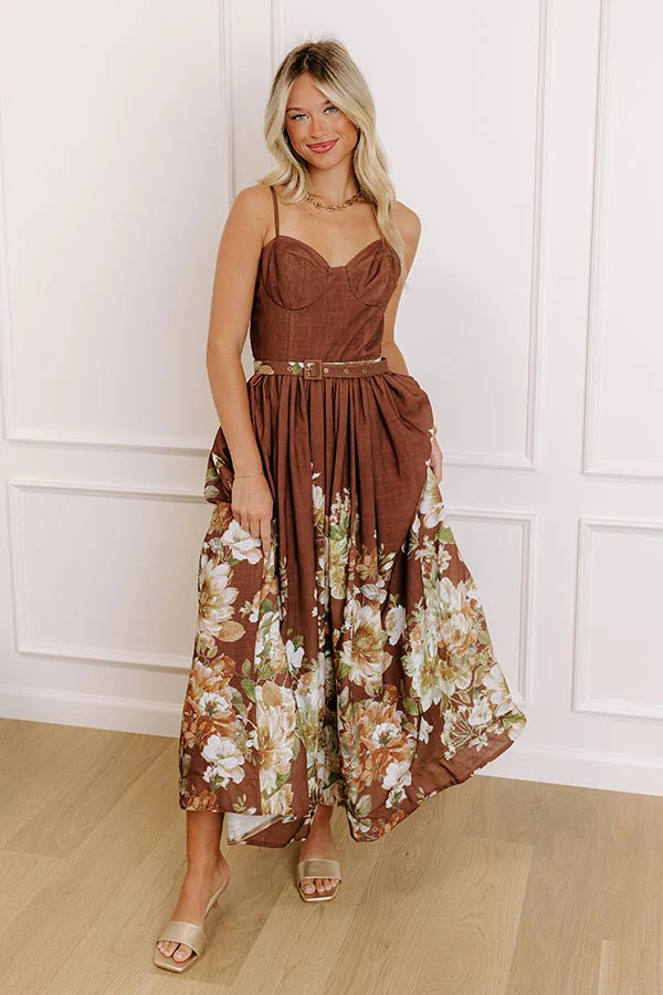 Harvest Festivities Floral Midi Dress | Impressions Online Boutique