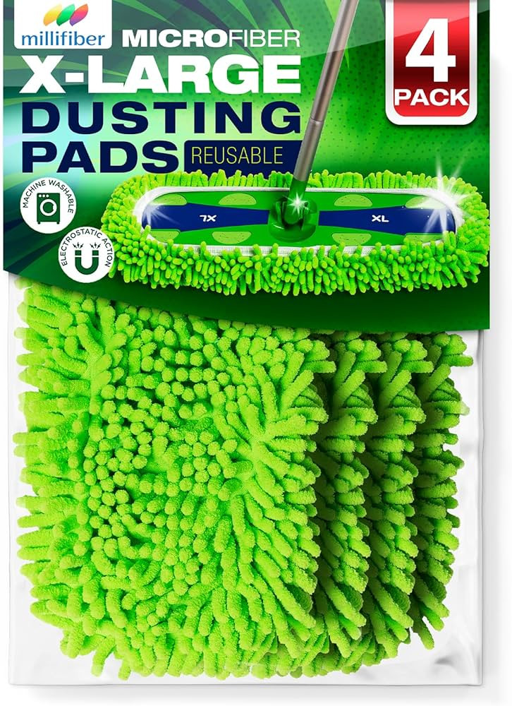 X-Large Dust Mop Refill for Swiffer XL Mop (4 Pack) - Microfiber Pet Heavy Duty Dry Refills - Reu... | Amazon (US)