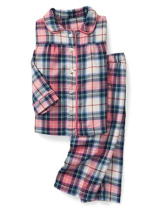 Gap Baby Plaid Flannel Classic Swing Pj Set Multi Size 12-18 M | Gap US