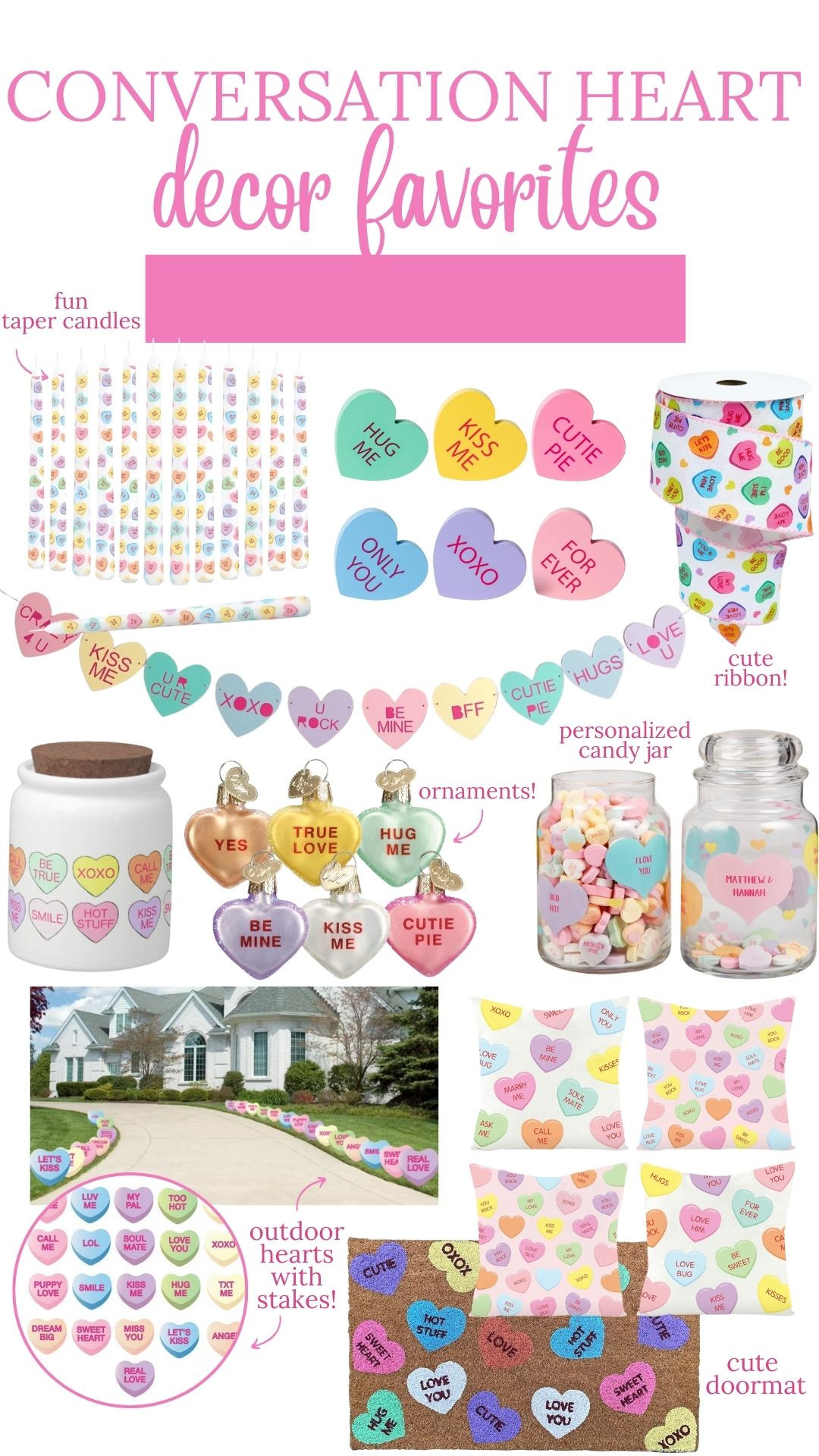 Conversation heart decor for Valentine's Day! 

 #LTKSeasonal #LTKFindsUnder50 #LTKFindsUnder100