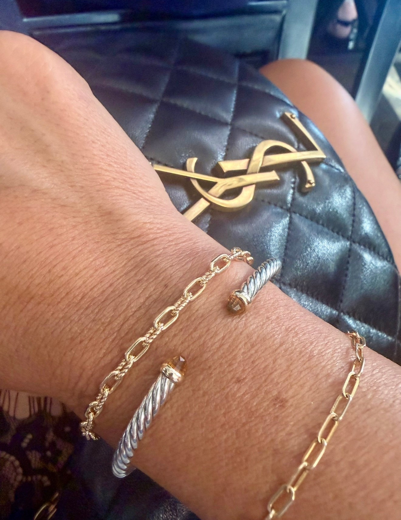 Designer gift ideas! New YSL quilted bag and David Yurman bracelets! 

#LTKBeauty #LTKselfcare #LTKGiftGuide