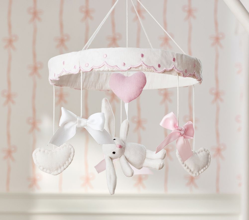 Sweetheart Bunny Musical Crib Mobile | Pottery Barn Kids