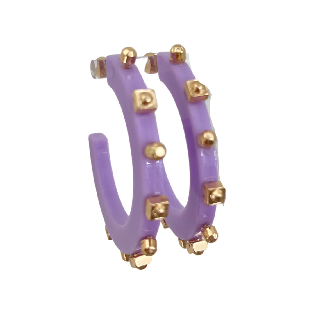 Solid Jewel Hoop - Violet | Smith & Co. Jewelry