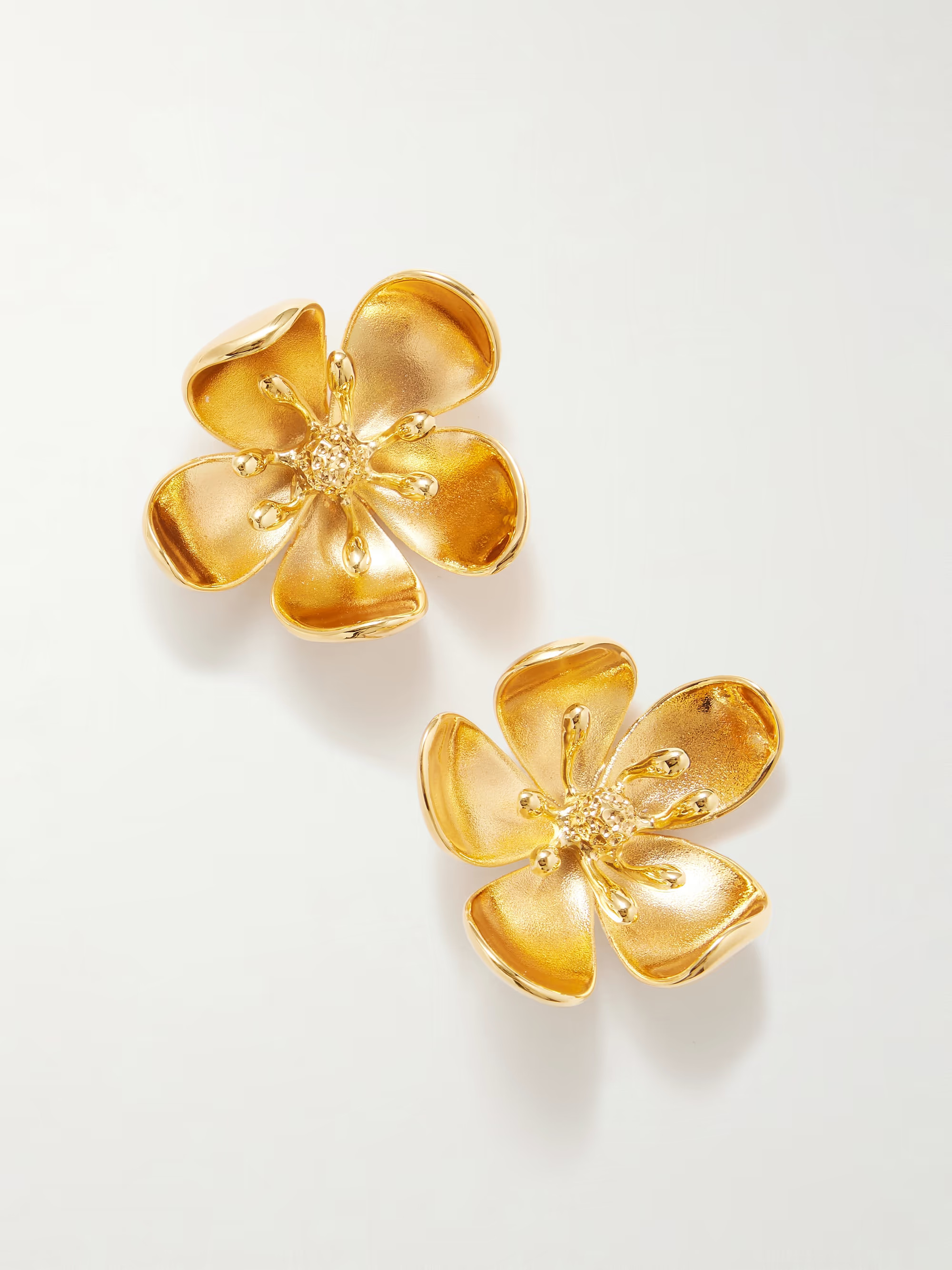 Gold-tone earrings | NET-A-PORTER (US)
