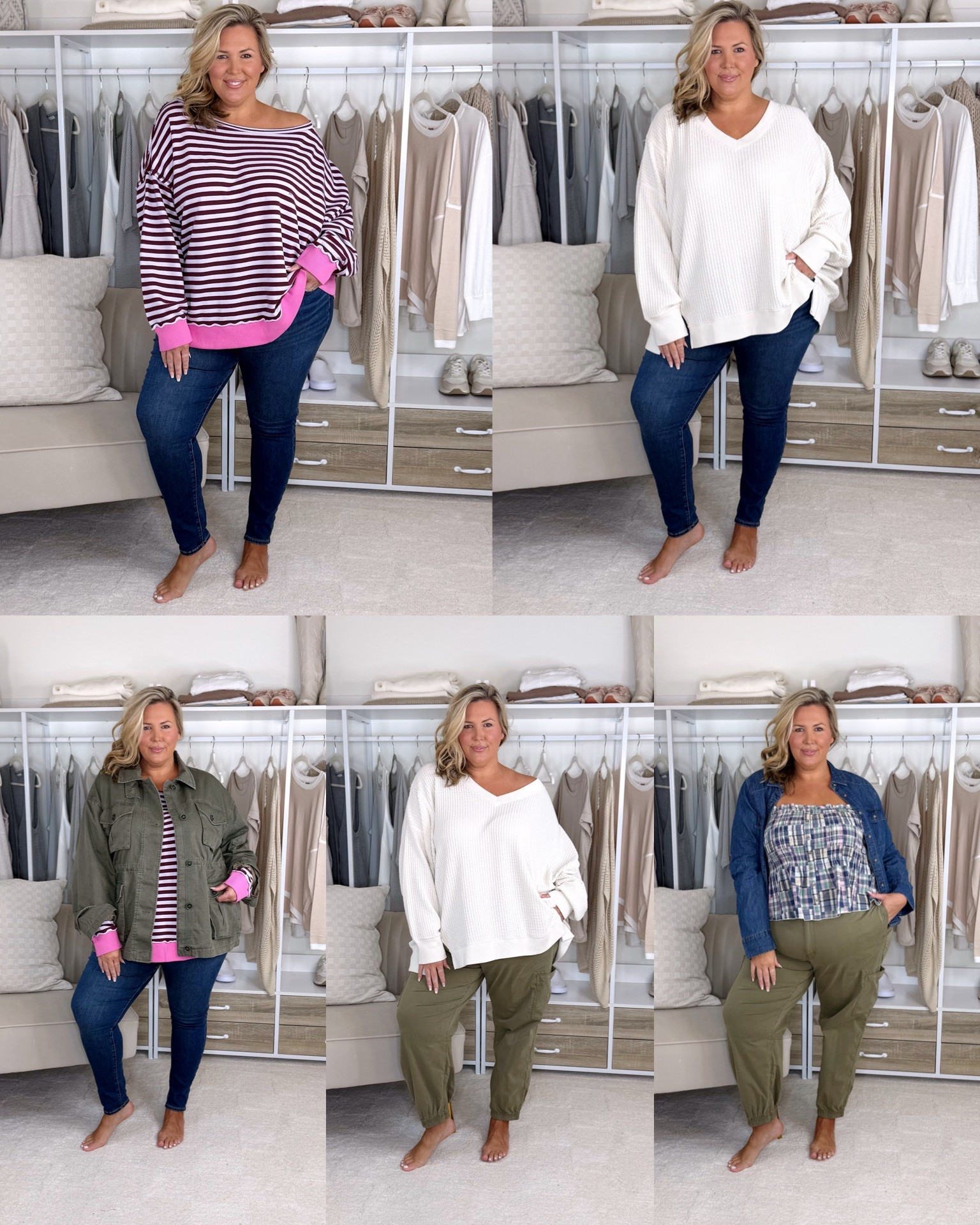 American Eagle haul! Jeans are a size 20. Everything else is a XXL! The denim button up won’t button and is too tight. Plus size, outfit inspo, fall fashion, mom life, apron belly

#LTKPlusSize #LTKMidsize #LTKSeasonal