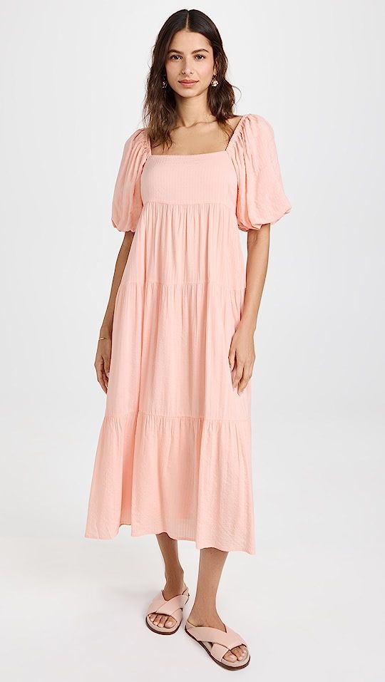 Iluka Puff Sleeve Midi Dress | Shopbop