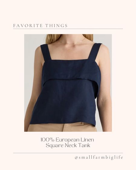 100% European linen square neck tank. Tank top. Summer outfit. Vacation outfit. Travel outfit  

#LTKOver40 #LTKSeasonal #LTKFindsUnder50