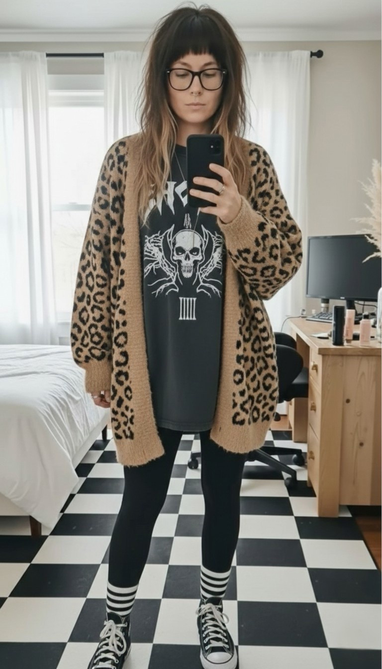 Obsessed with this leopard print cardigan! 🐾 It’s the perfect mix of "Unexpected Librarian" chic and alt-edge. Whether you're layering it over a silk slip dress or pairing it with your favorite lived-in denim, this is the ultimate investment piece for the season. Animal prints are officially back as a neutral!

#LTKootd #LTKgrwm #LTKMidsize
