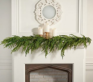 5' Natural Touch Norfolk Pine Garlandby Valerie | QVC