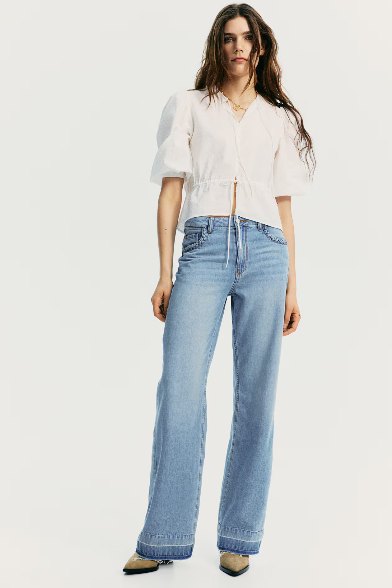 Wide High Jeans | H&M (US + CA)
