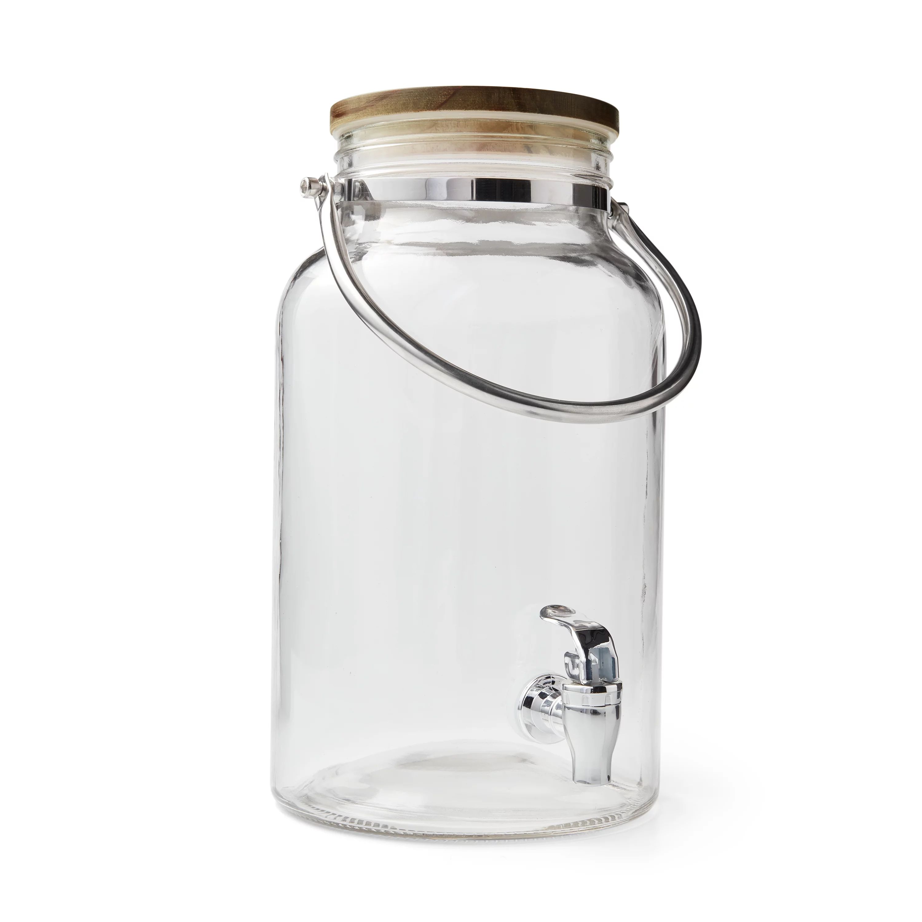 Better Homes & Gardens 1.5 Gallon Glass Beverage Dispenser with Wood Lid - Walmart.com | Walmart (US)