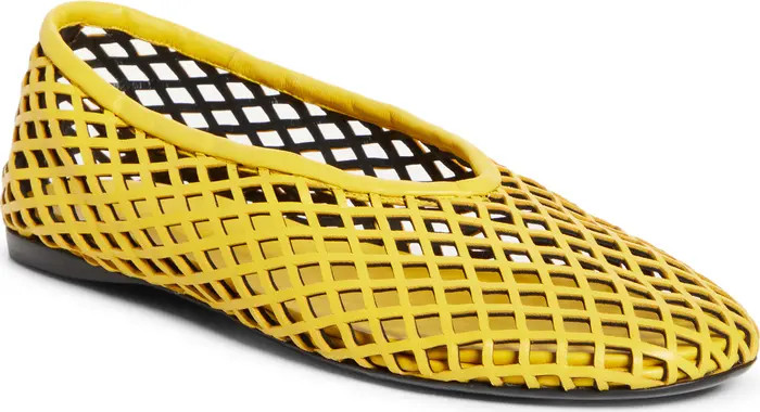 Tee Perforated Ballet Flat (Women) | Nordstrom