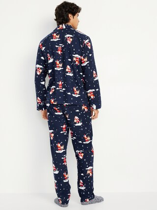 Printed Flannel Pajama Set | Old Navy (US)