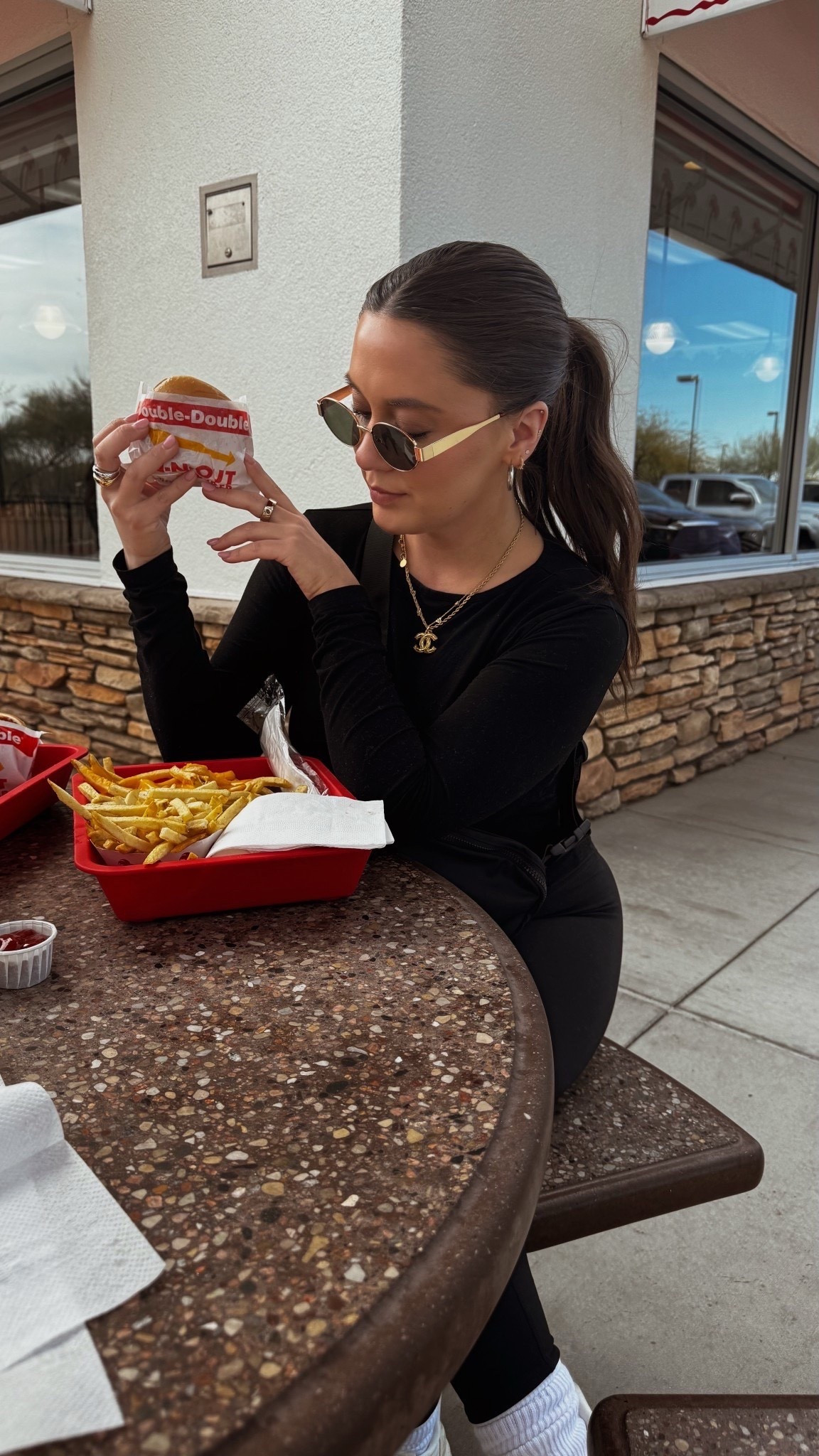 Linking my sunnies & necklace! 

