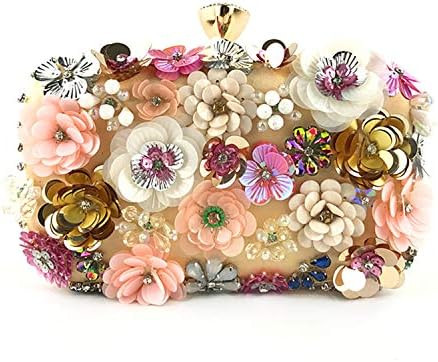 Lanpet Women Clutches Flower Evening Handbag Chain Strap Shoulder Bag | Amazon (US)