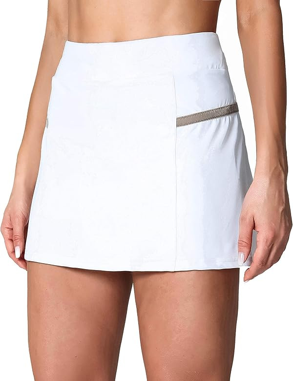 POSHDIVAH Women's Athletic Skirts with Built-in Shorts Skorts for Tennis Golf Running Workout and... | Amazon (US)