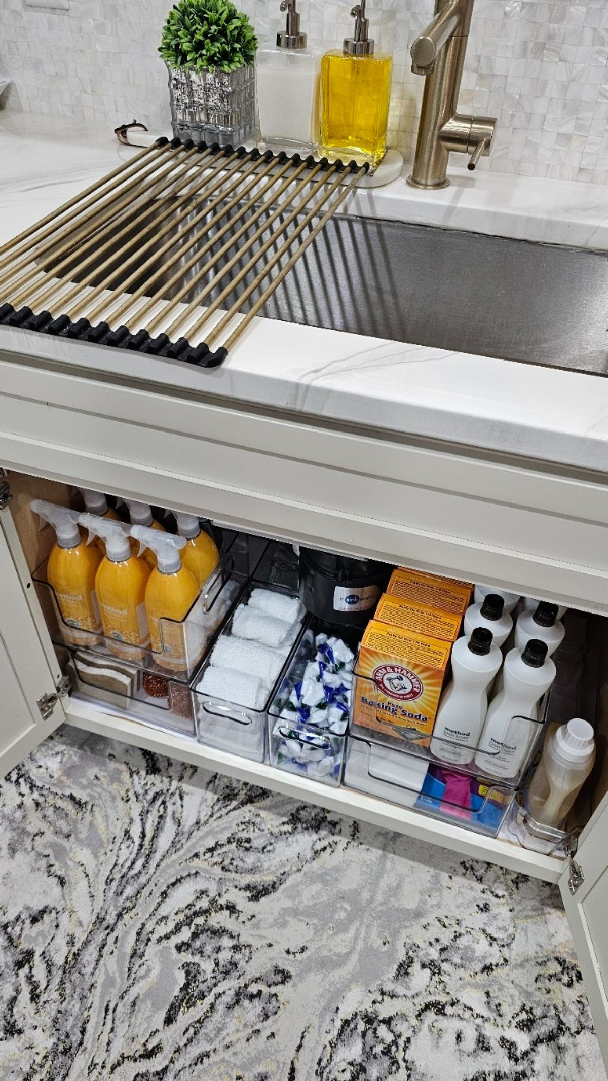 Under Kitchen Sink Organization 

#LTKVideo #LTKhome #LTKfamily